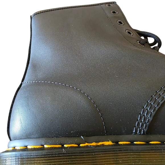 Dr. Martens 1460 Greasy Black Leather Boots Mens 13 NWT - Matte Combat Core - Picture 8 of 16